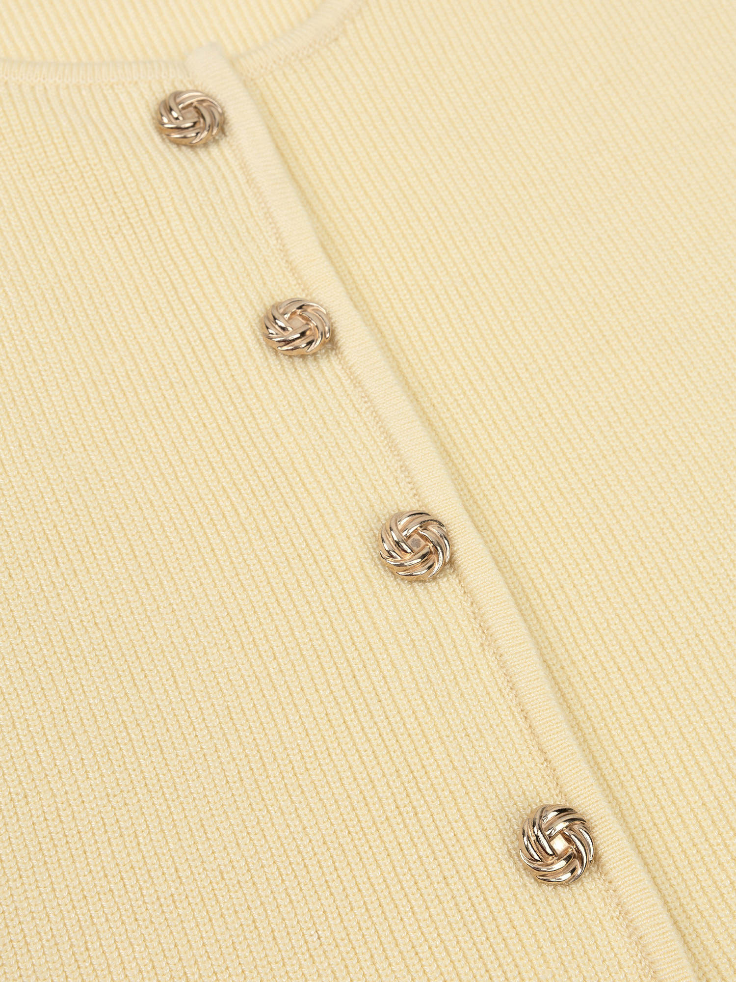 Knitted top Saar Soft yellow