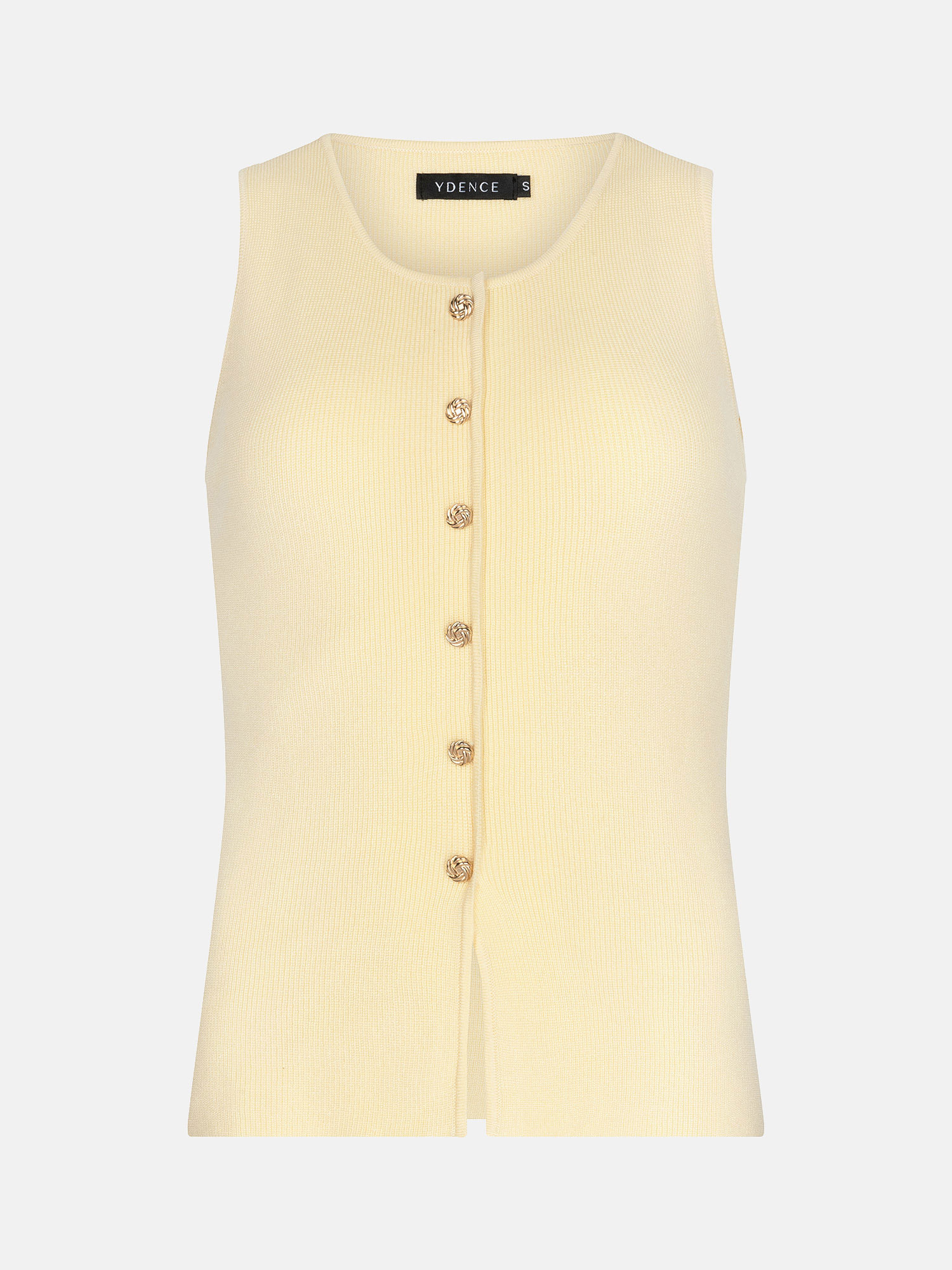 Knitted top Saar Soft yellow