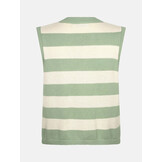 Knitted top Judith Sage green/ecru