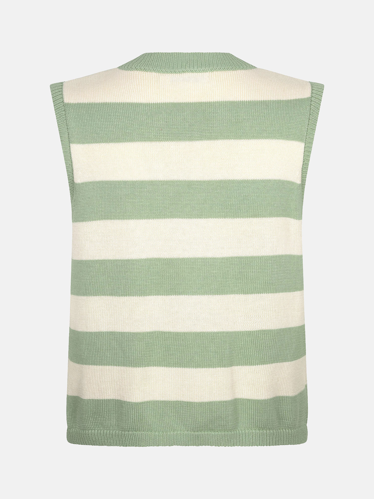Knitted top Judith Sage green/ecru