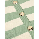 Knitted top Judith Sage green/ecru