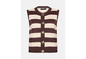 Knitted top Judith Brown/ecru