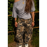 Top Marie off shoulder grijs
