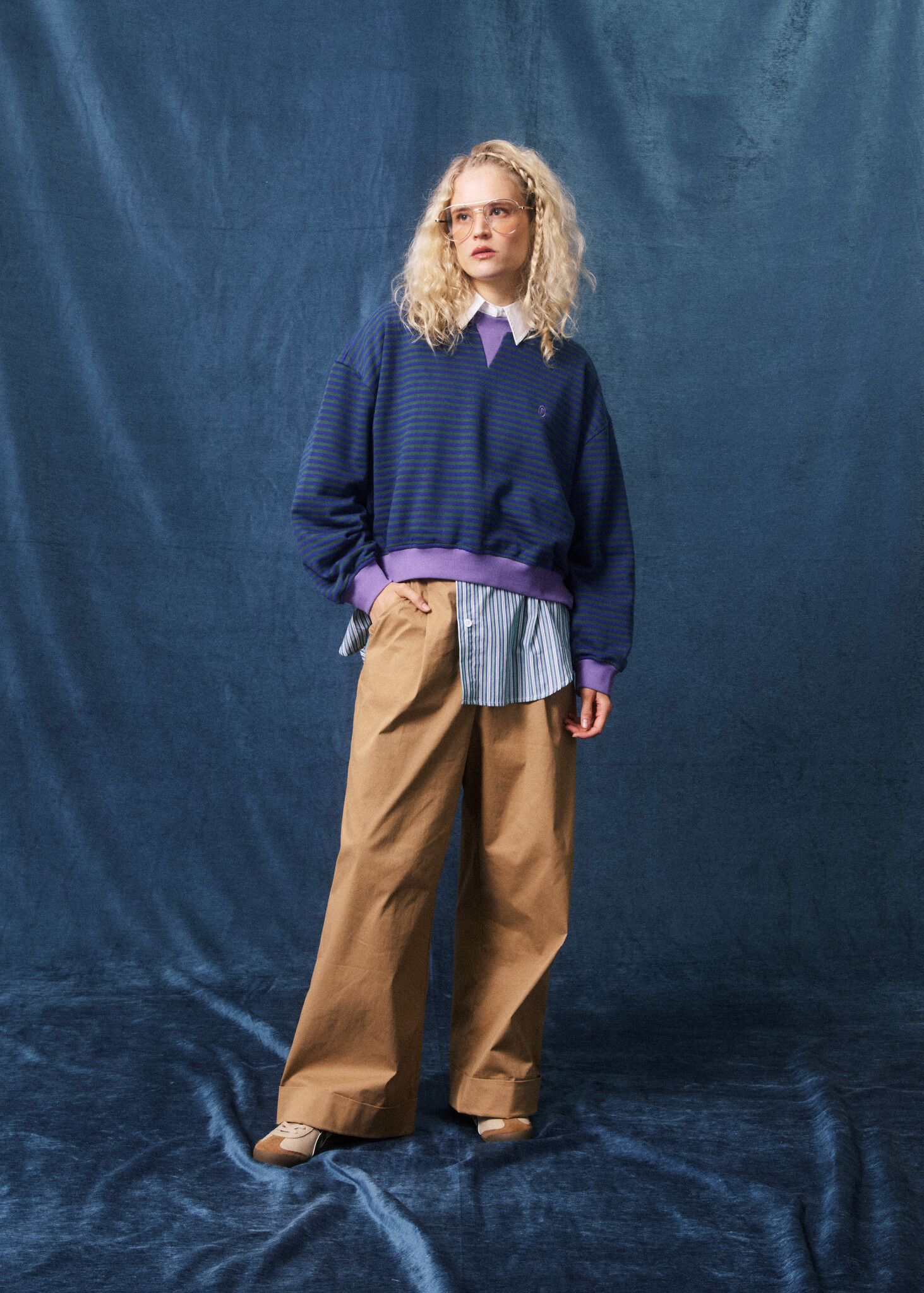 Sweatshirt Bleu Electrique Match