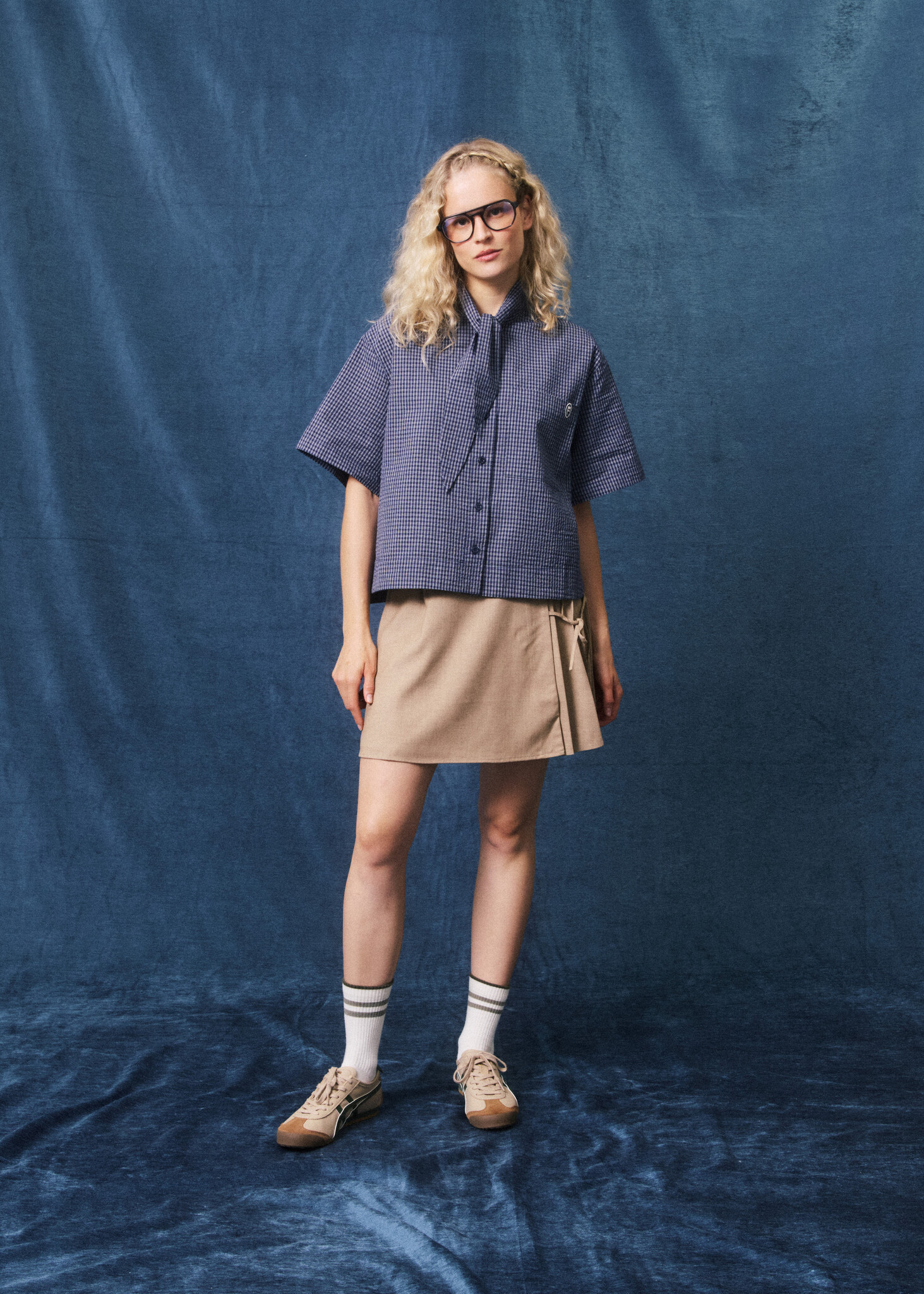 Blouse Chemise Bleu Marine Naomi