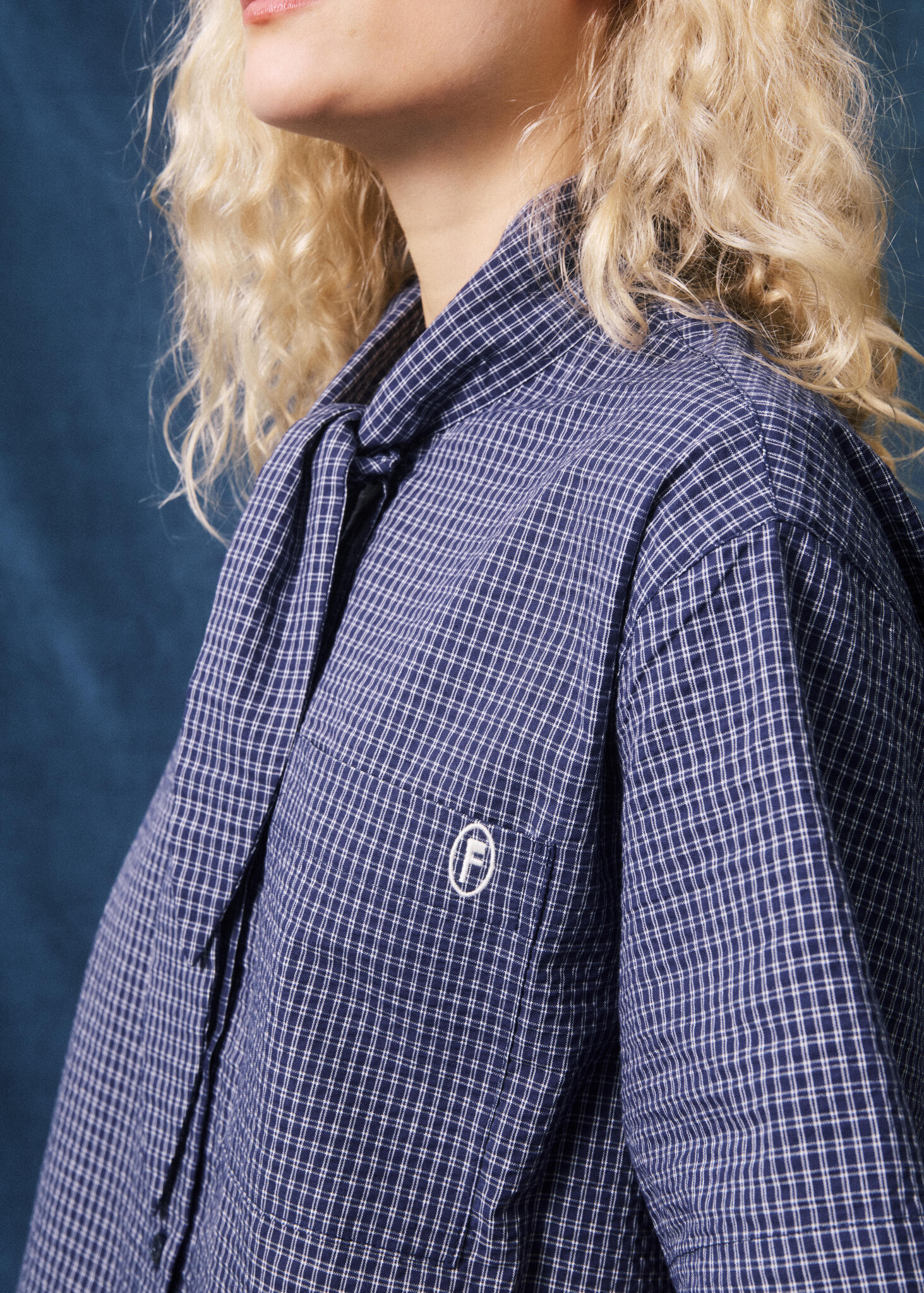 Blouse Chemise Bleu Marine Naomi