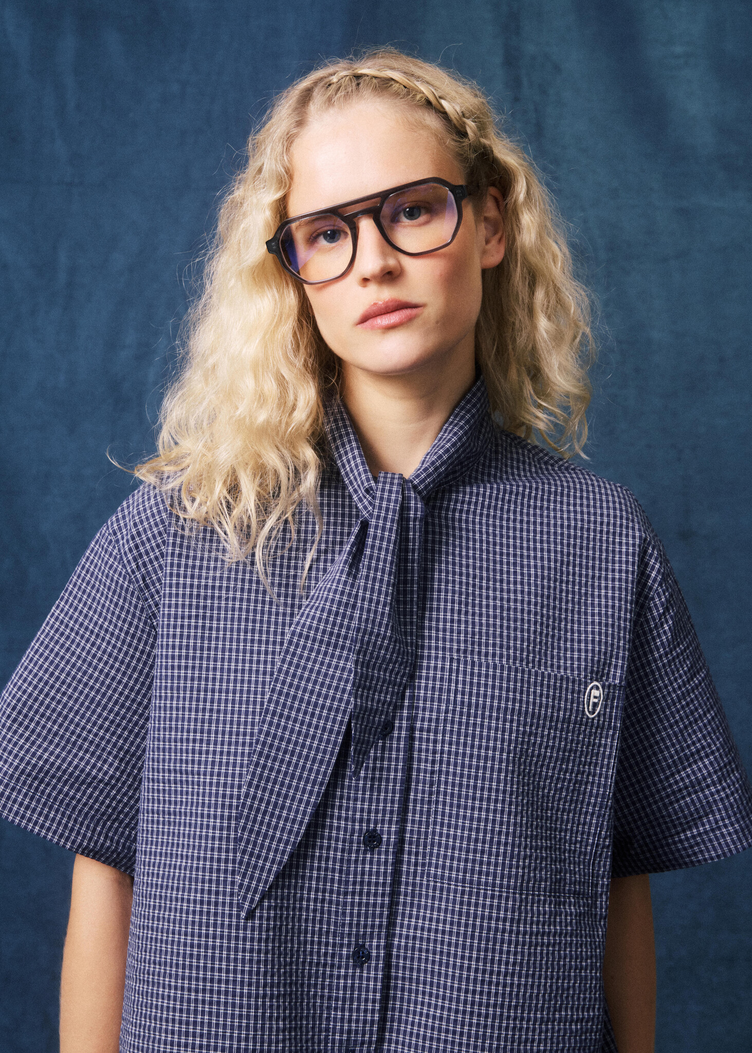 Blouse Chemise Bleu Marine Naomi