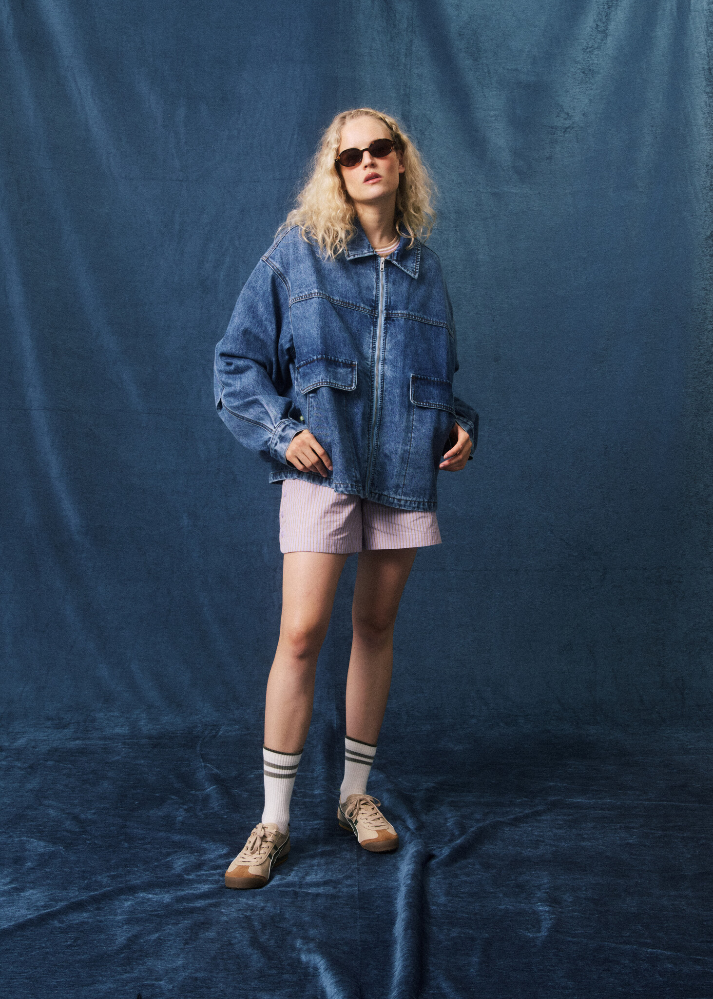 Veste Bleu Jean Chiara