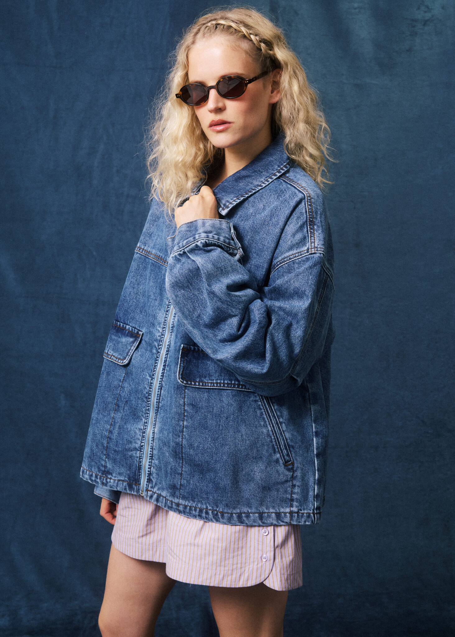 Veste Bleu Jean Chiara