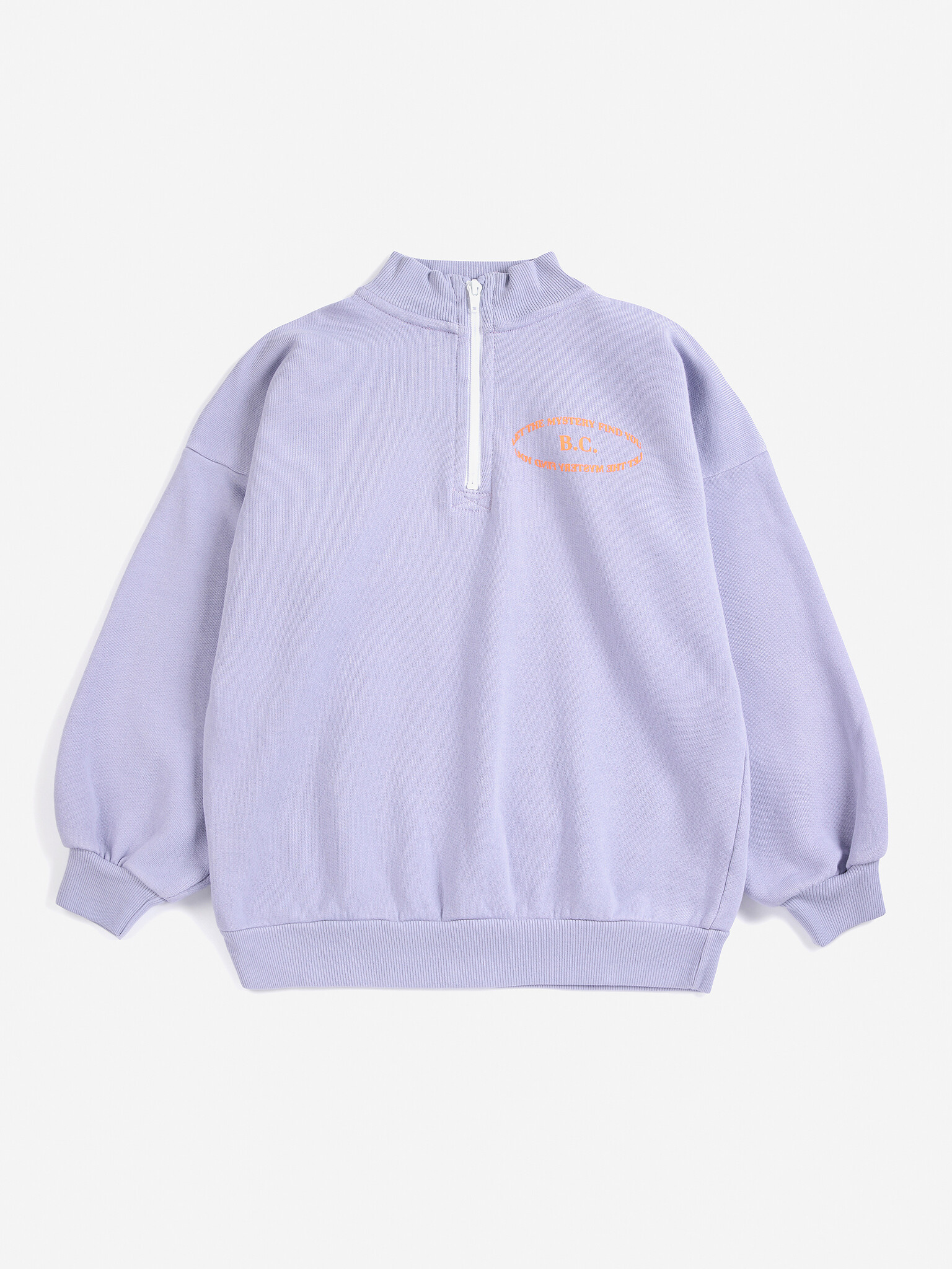 Mystery Half Zipped Sweatshirt Lavender