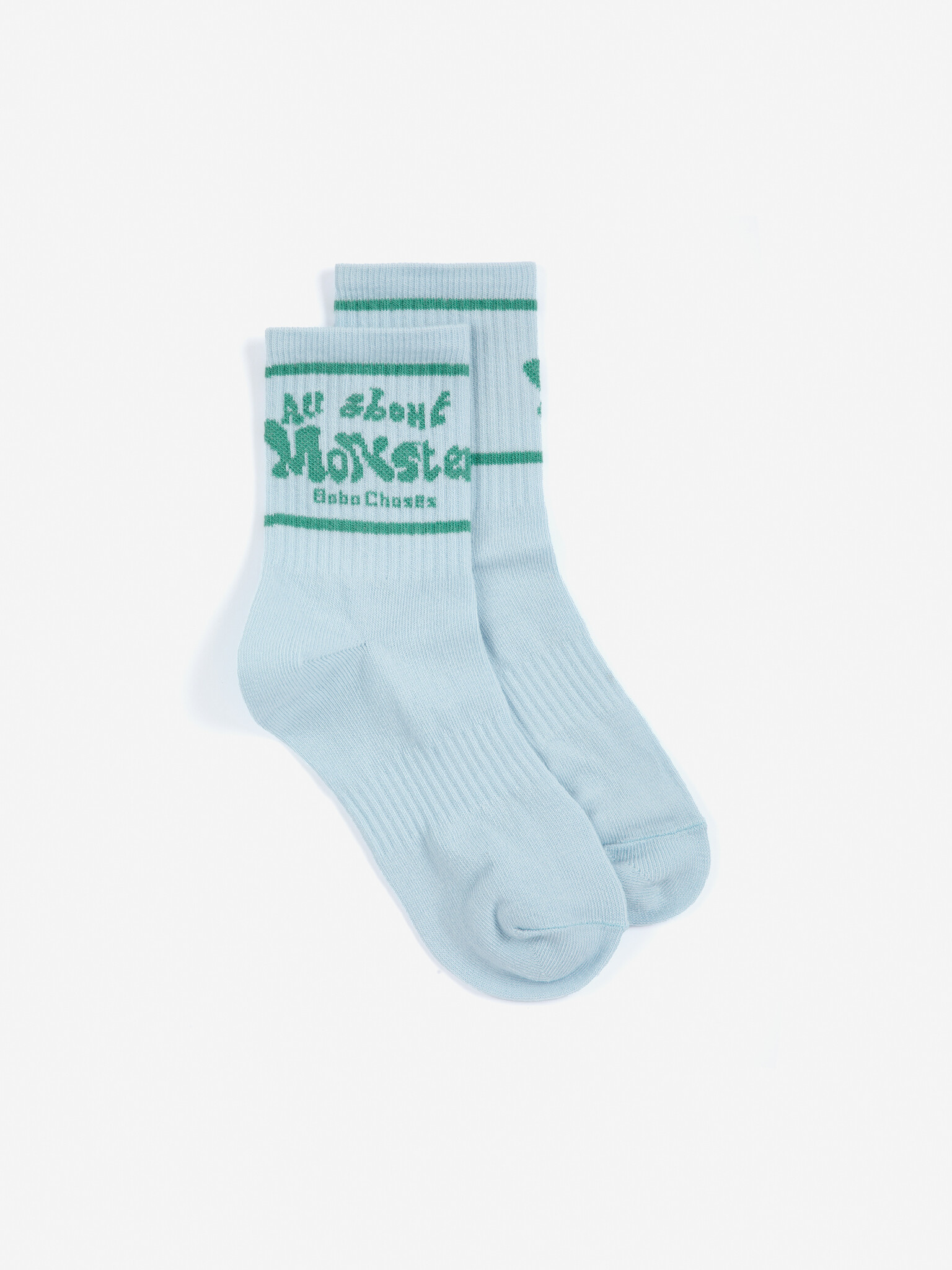 All About Monsters Short Socks Light Blue
