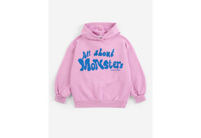 All About Monsters hoodie Pink