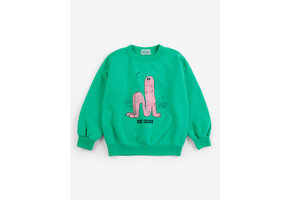 Long Pinky Puff sweatshirt Green
