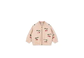 JUNO SEQUIN BOMBER JACKET CAMEO ROSE