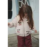 JUNO SEQUIN BOMBER JACKET CAMEO ROSE