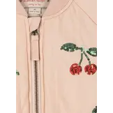 JUNO SEQUIN BOMBER JACKET CAMEO ROSE