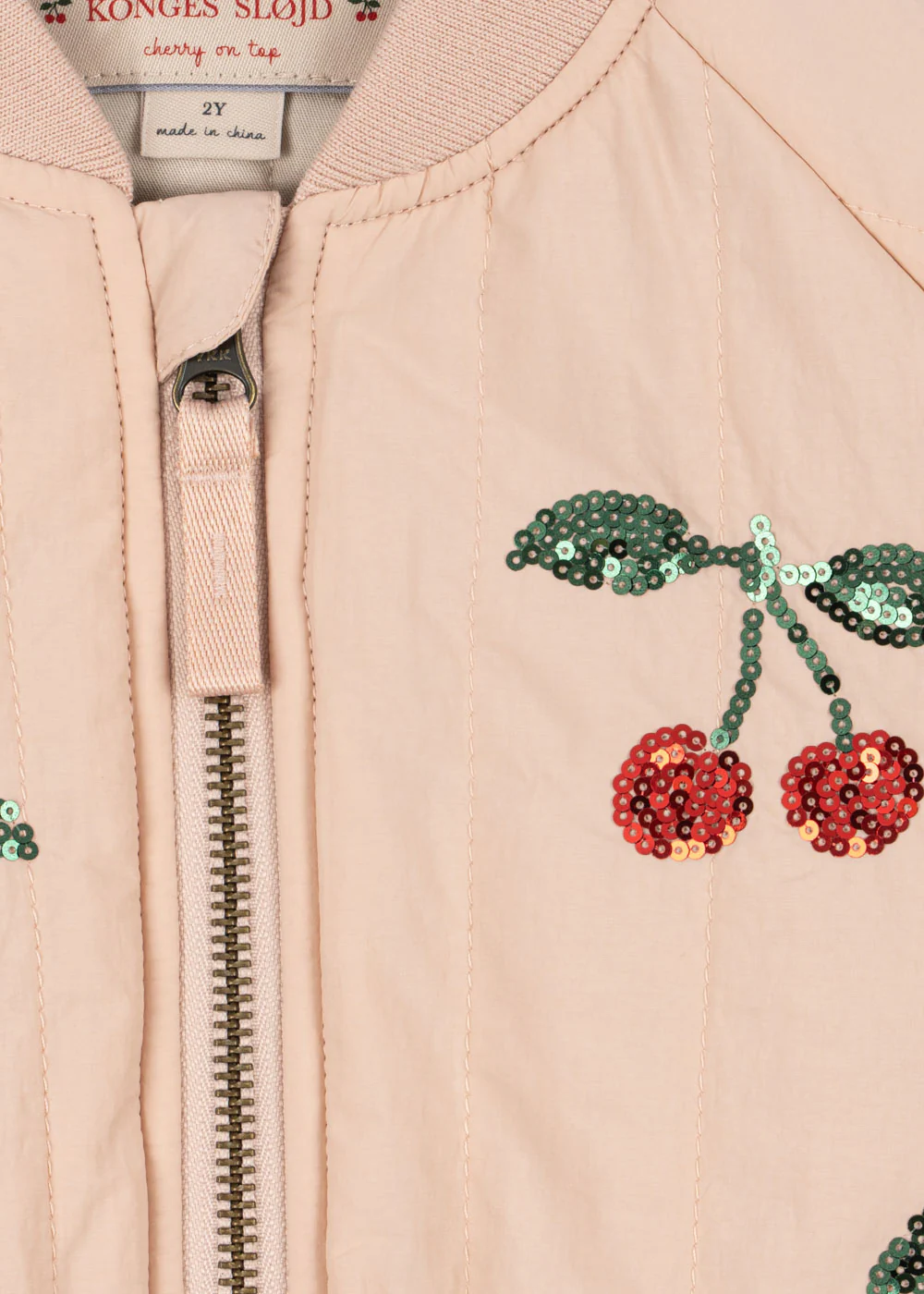 JUNO SEQUIN BOMBER JACKET CAMEO ROSE