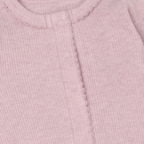 Romper LS Melange Rib Pale Mauve Melange