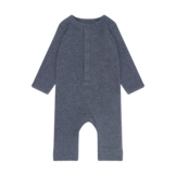 Romper LS Melange Rib Vintage Indigo Melange
