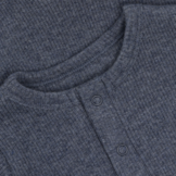 Romper LS Melange Rib Vintage Indigo Melange