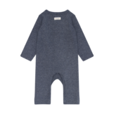 Romper LS Melange Rib Vintage Indigo Melange