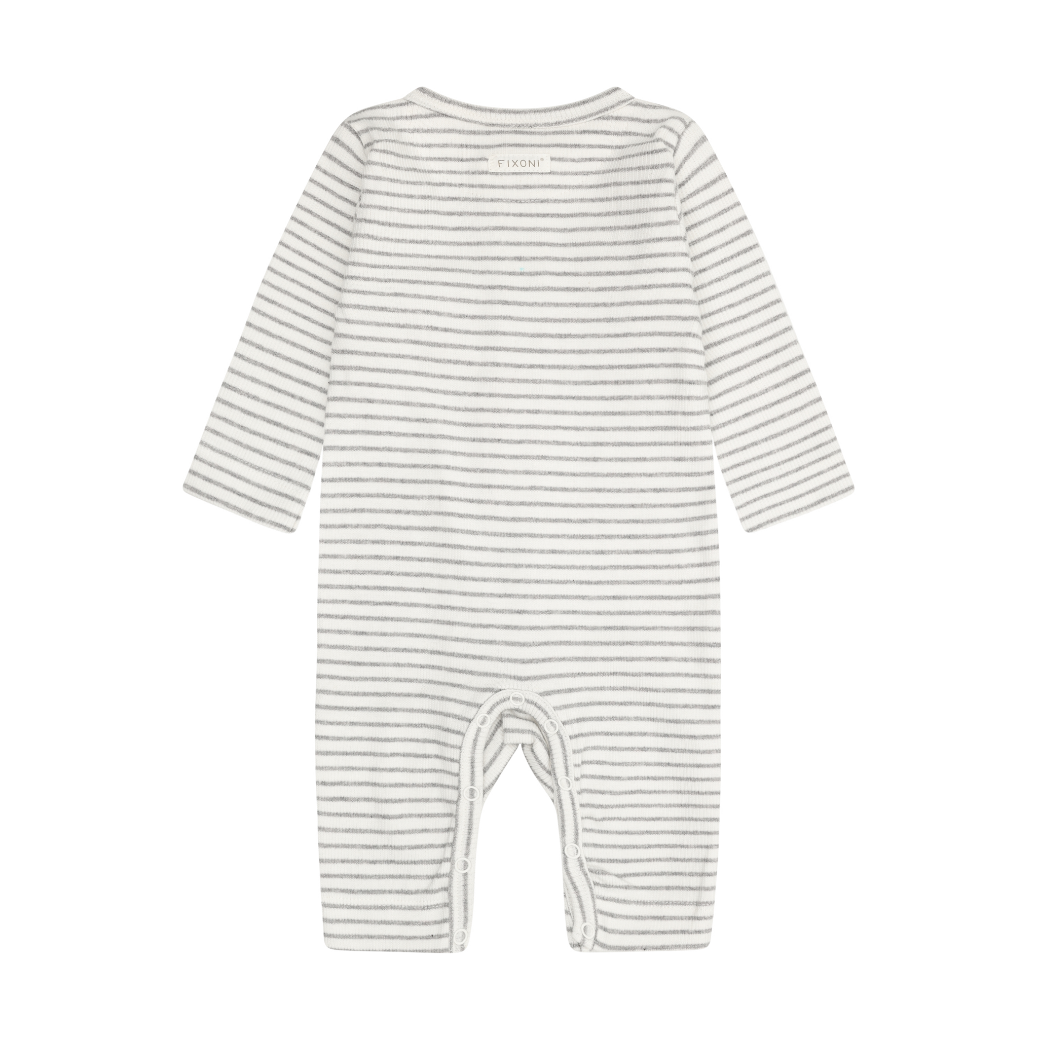 Romper LS Rib Flint Gray Melange