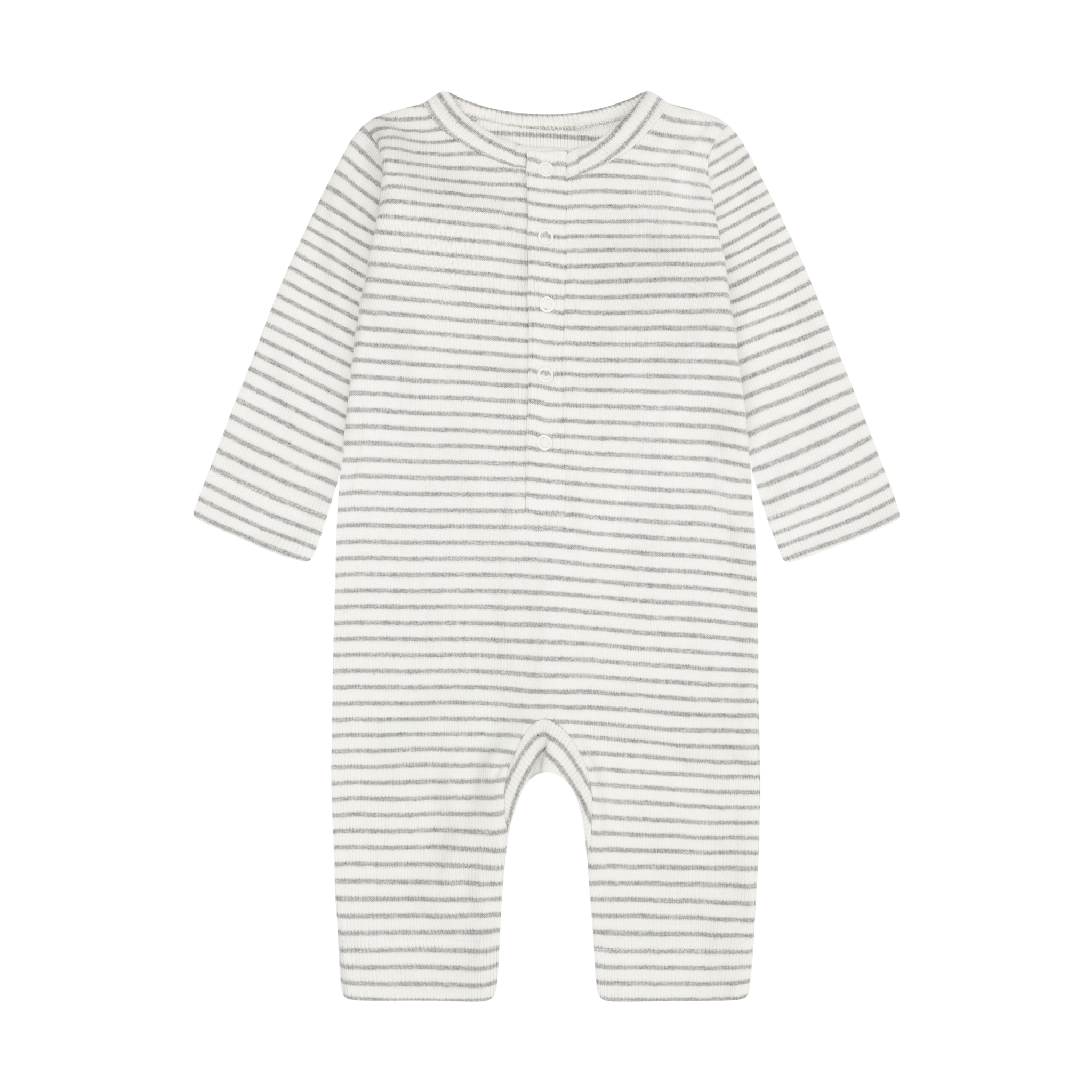 Romper LS Rib Flint Gray Melange