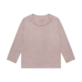 T-shirt LS Melange Rib Pale Mauve Melange