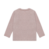 T-shirt LS Melange Rib Pale Mauve Melange