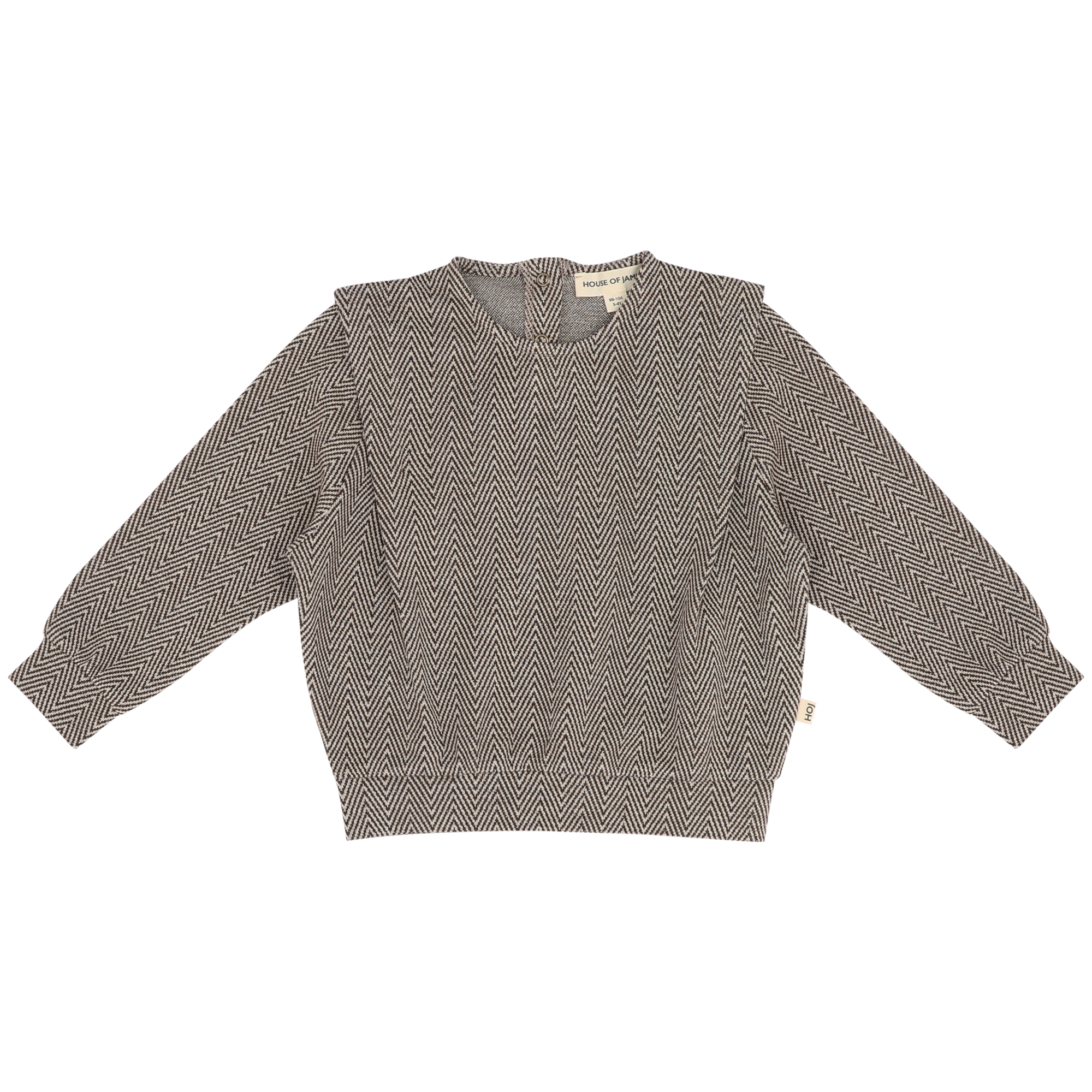 Shoulder Sweater Sandshell Zig Zag (Jacquard)