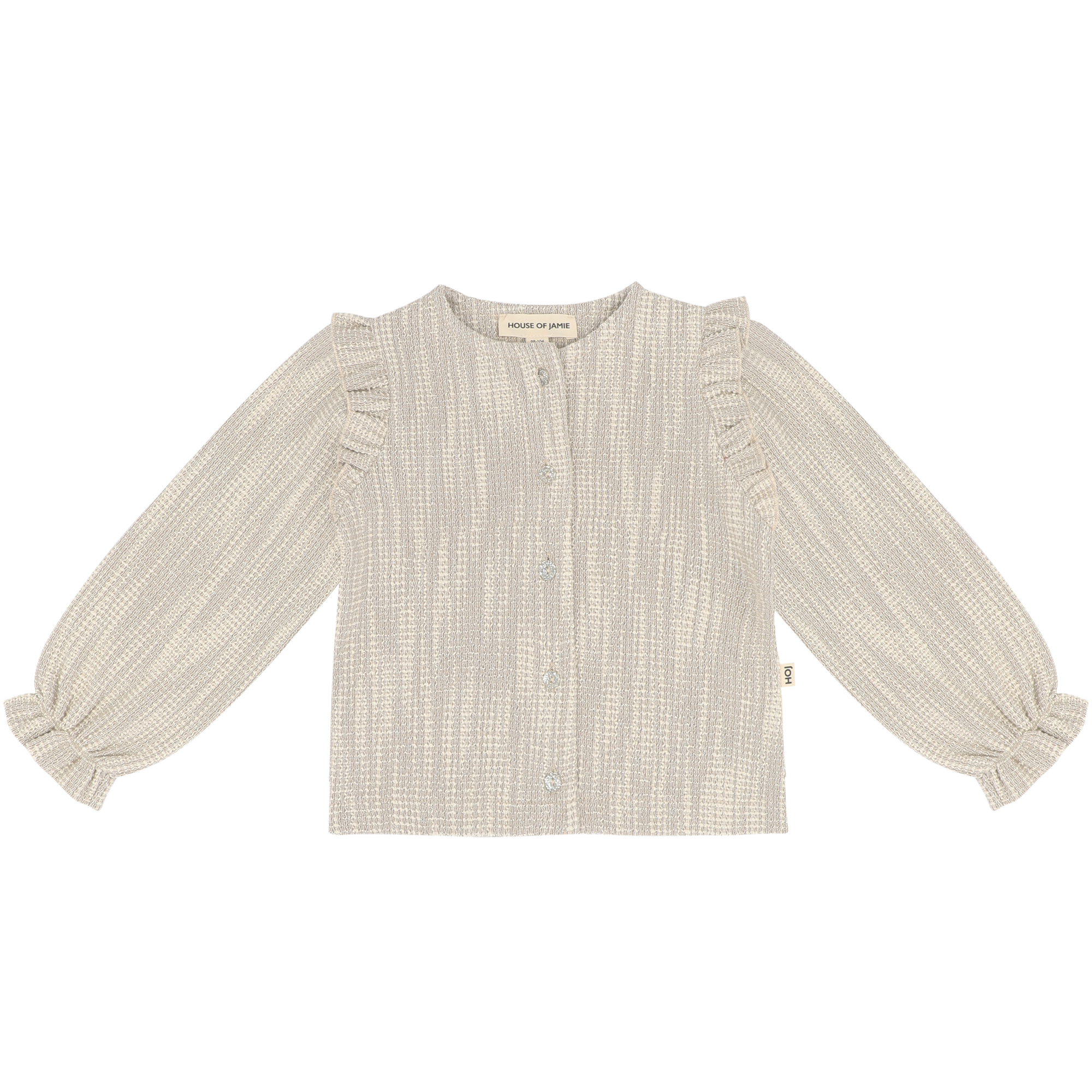 Preppy Cardigan Sandshell Glamour (Tweed Jacquard)