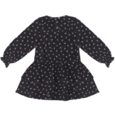 Ruffled Dress (LS) Petal Sapphire (Muslin)