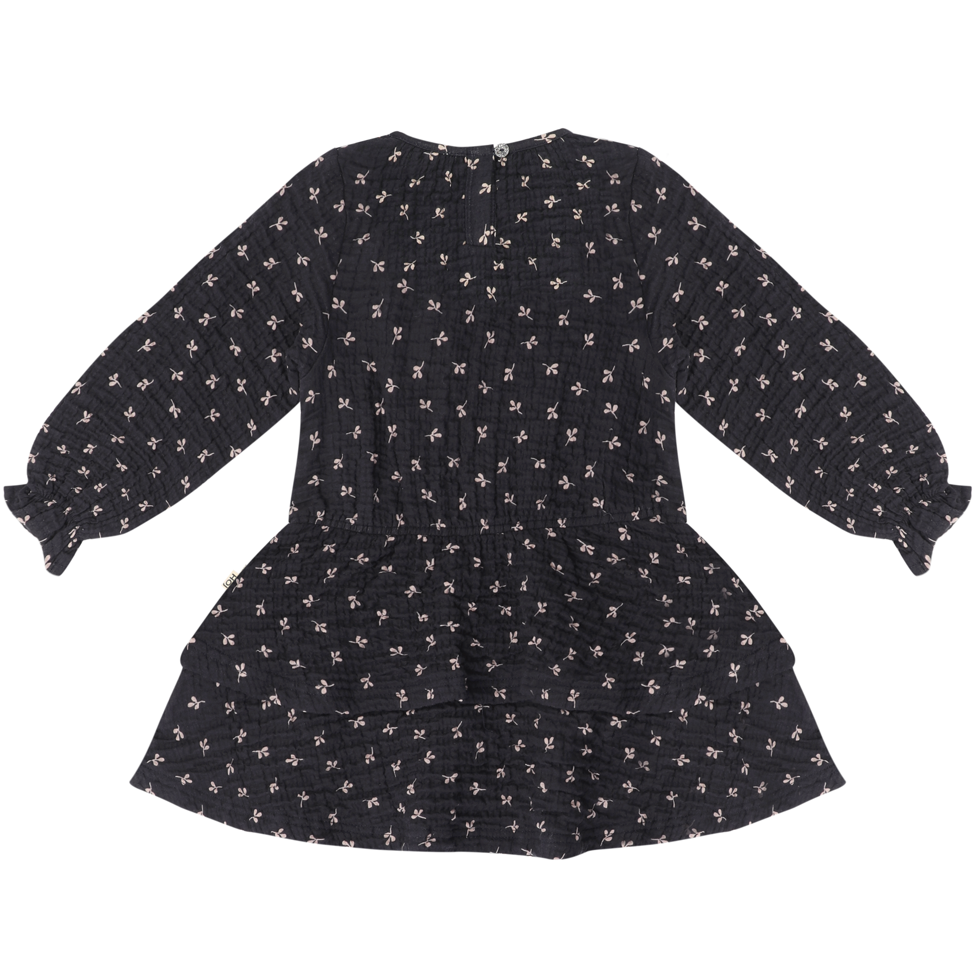 Ruffled Dress (LS) Petal Sapphire (Muslin)