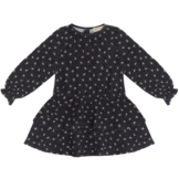 Ruffled Dress (LS) Petal Sapphire (Muslin)