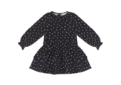 Ruffled Dress (LS) Petal Sapphire (Muslin)