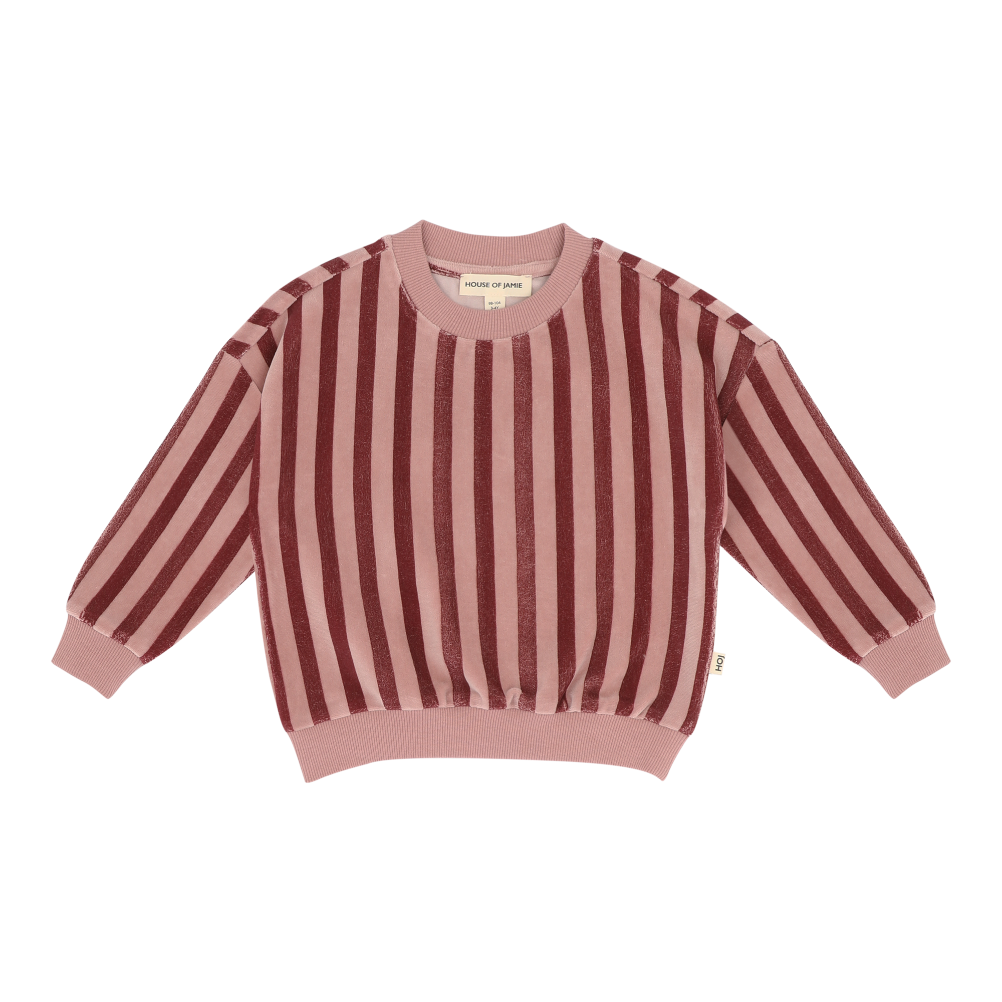 Sweatshirt Ruby Stripes (Velvet)