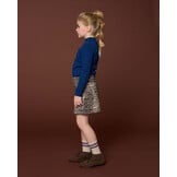 Denim Cargo Skirt | Leopard AOP