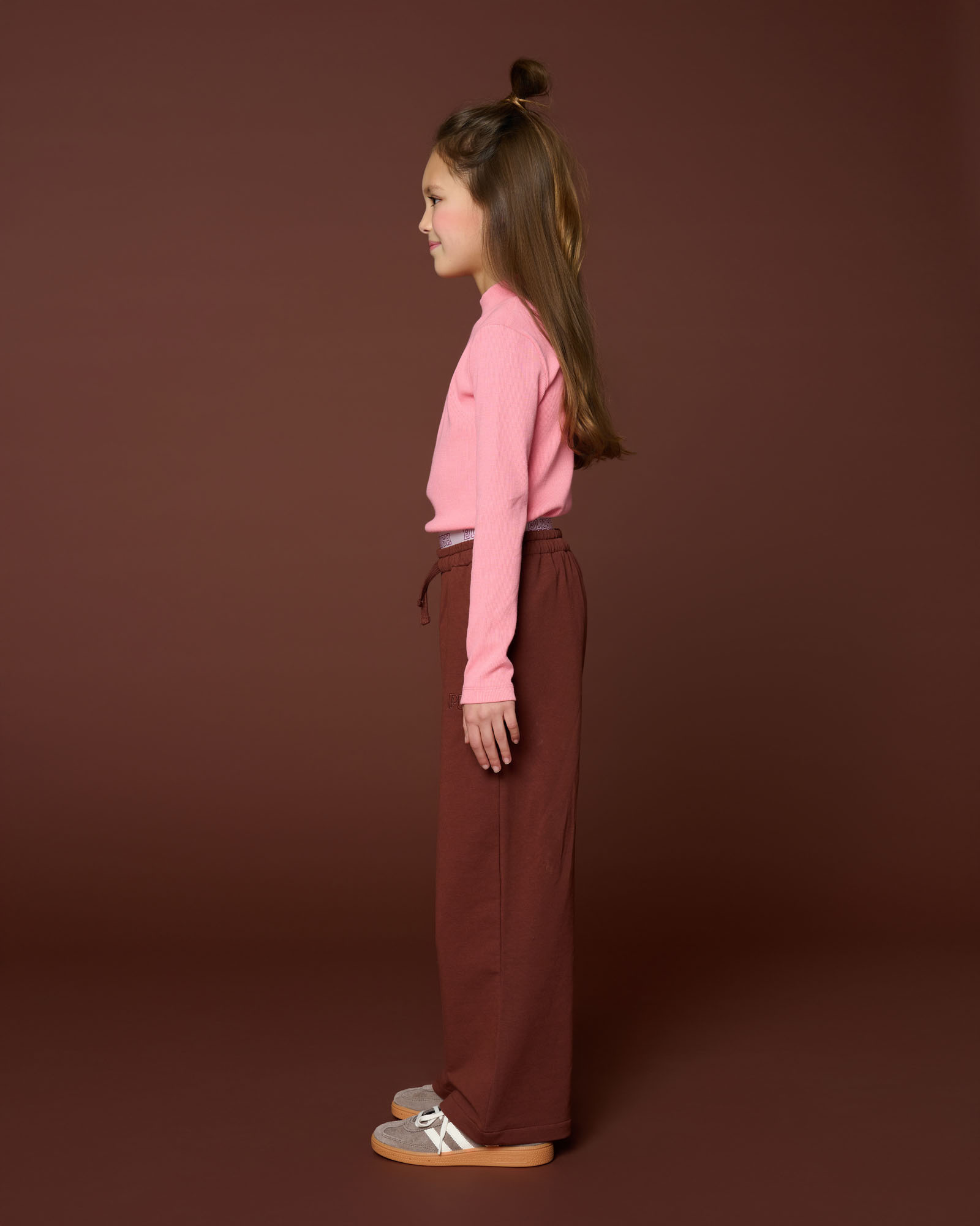 Rib Turtle Neck | Rose