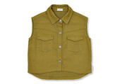Denim Waistcoat | Khaki