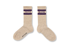 Sport Socks | Beige/Purple