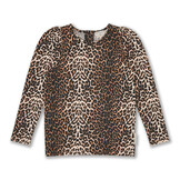 Puff Sleeve Top | Leopard AOP