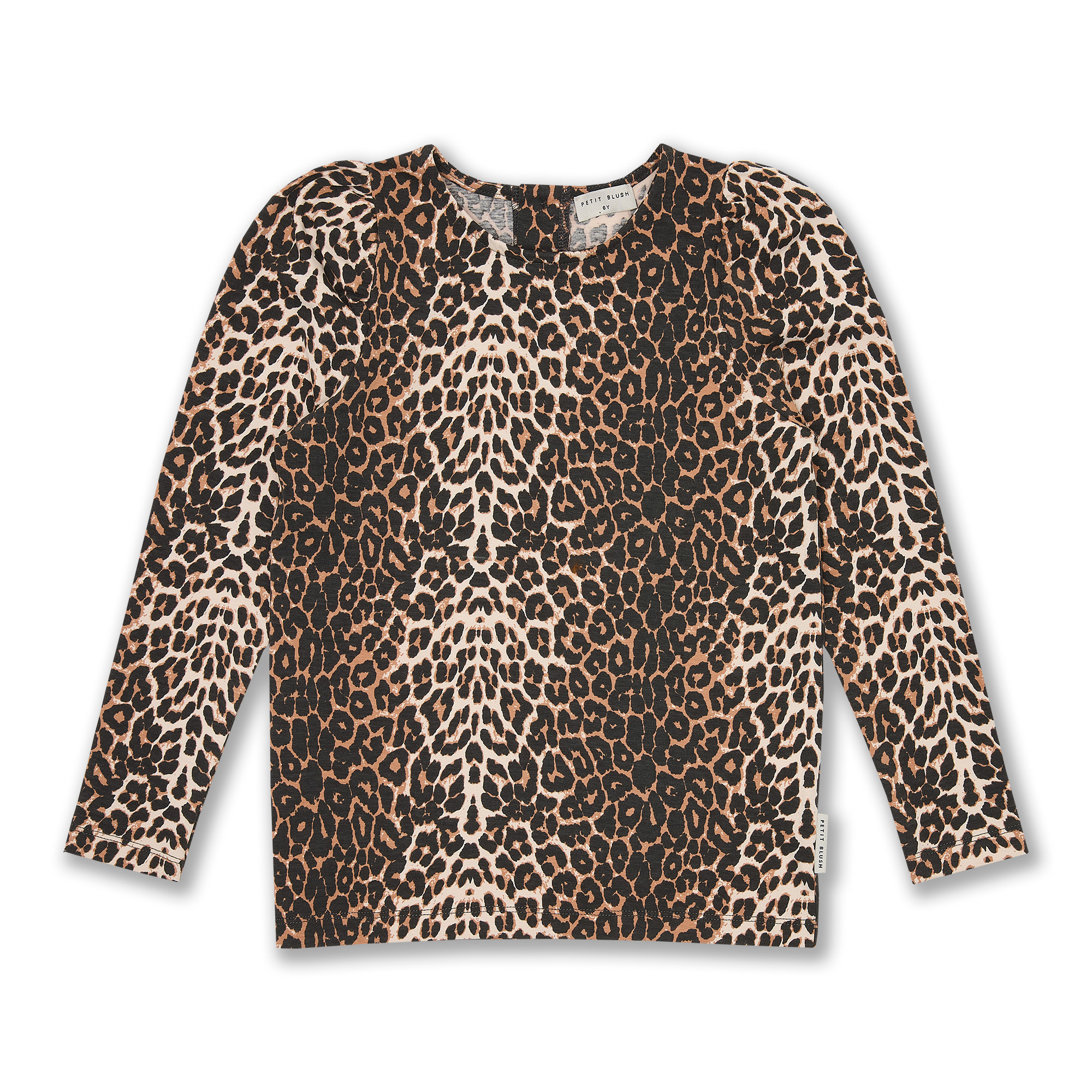Puff Sleeve Top | Leopard AOP