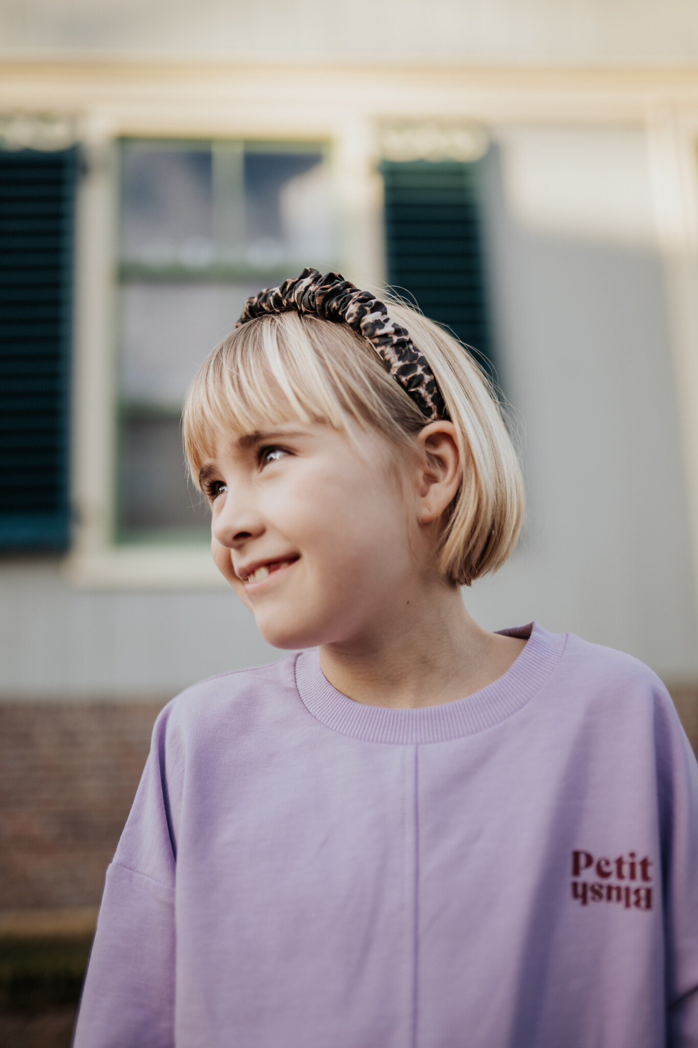 Smocked Headband | Leopard AOP