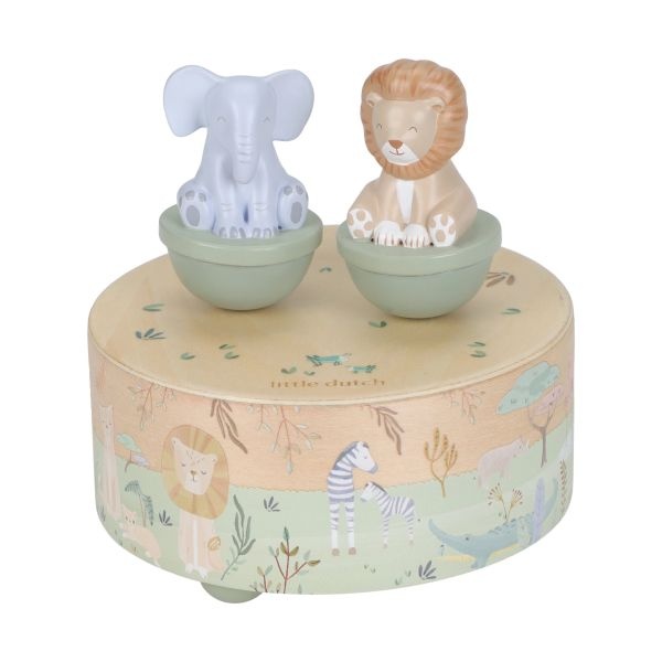 Houten Muziekdoosje ­ Safari Friends FSC 