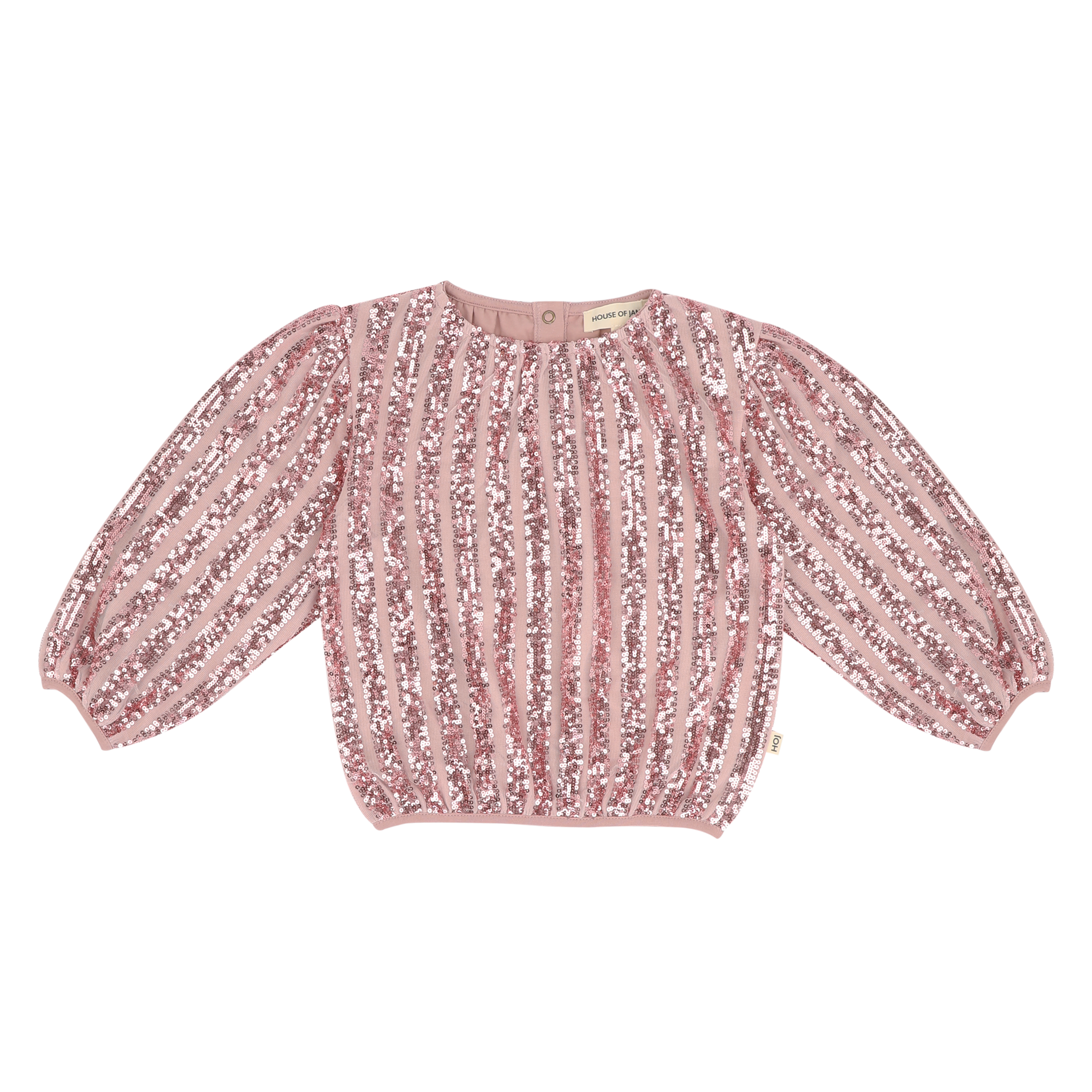Puff Balloon Sequins Jumper Rose Mauve