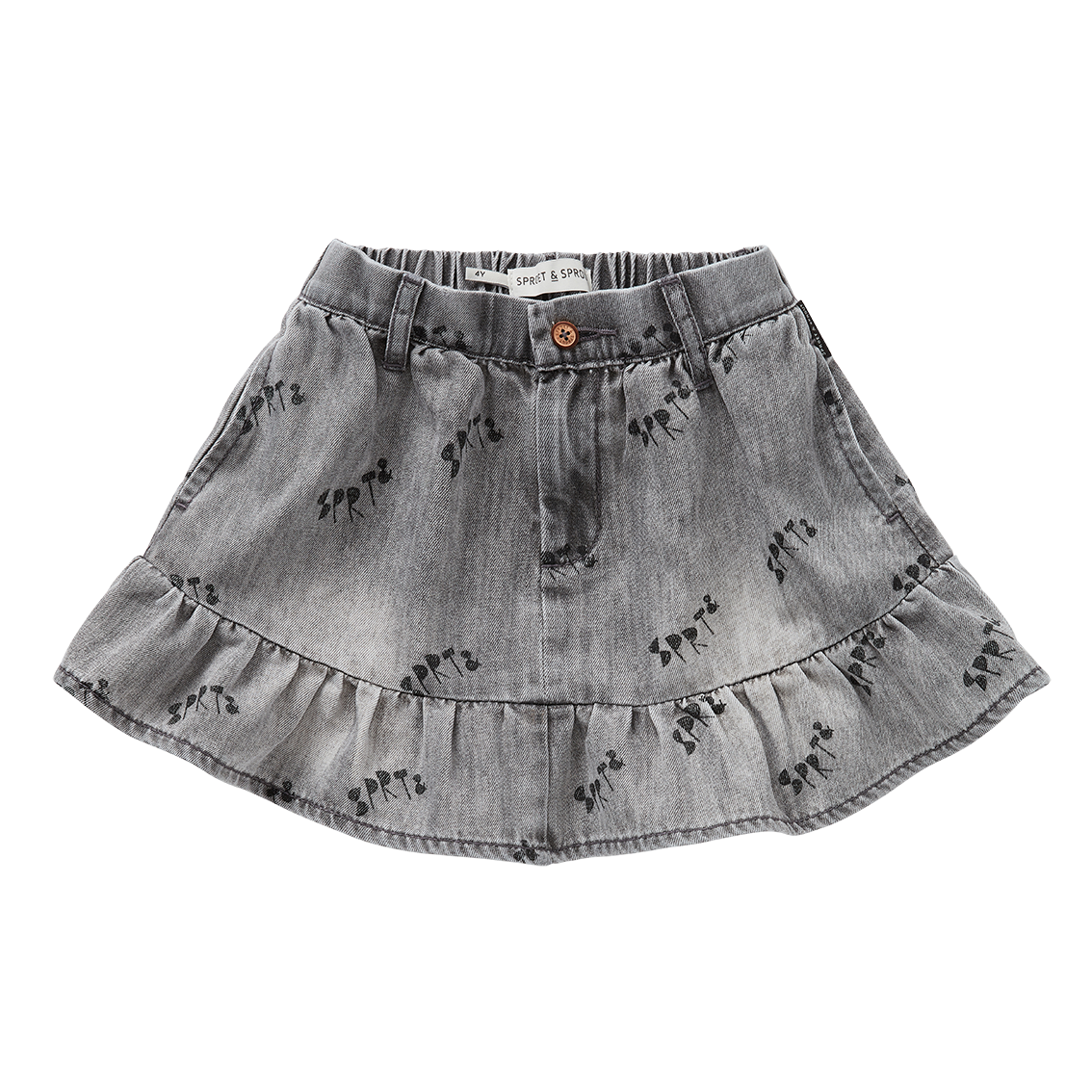 Grey Denim Skirt Grey Denim