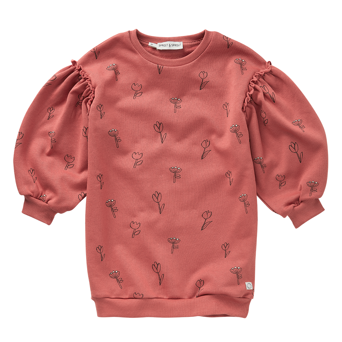 Loose Dress Tullips Print Palette