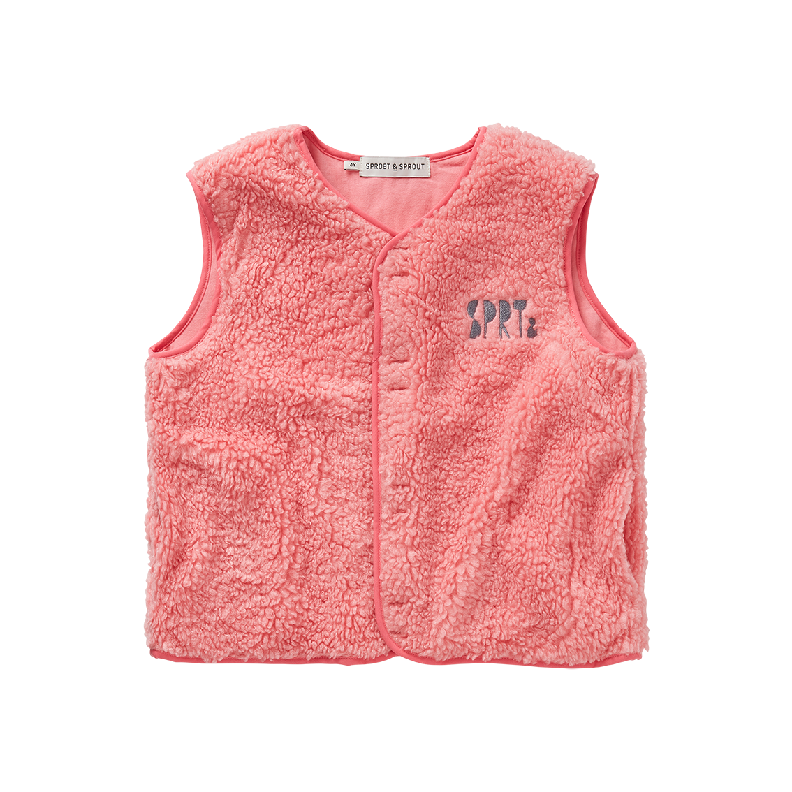 Loose Teddy Gilet Bloom