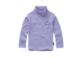 Rib Turtle Neck Purple Crayon Cloud