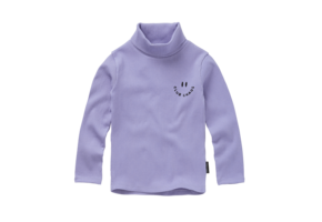Rib Turtle Neck Purple  Crayon Cloud